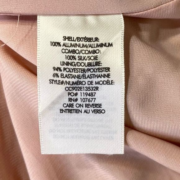 Alice + Olivia Harmony Chain Mail Rose Gold Mini Dress Size 8 - Picture 7 of 9